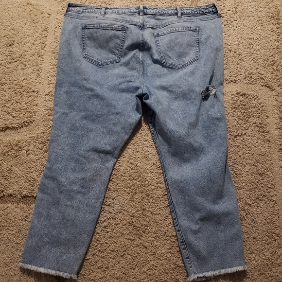 Torrid High Rise Button Fly Skinny Destroyed Ripped Jeans Size 24R - Picture 7 of 8